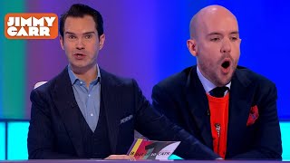 Jimmy Mocks Tom Allens Impression of a Butch Man  8 Out of 10 Cats  Jimmy Carr [upl. by Enait245]