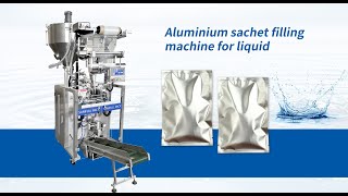 Aluminium sachet filling sealing machine for liquid [upl. by Amble399]