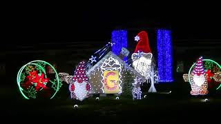 Nela Park Christmas Lights Display 2023 featuring GnomesVille [upl. by Storfer]