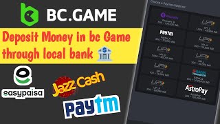 Deposit Money in Bc Game through Paytm jazzcash easypaisaBc game me deposit kaise kare [upl. by Grider]