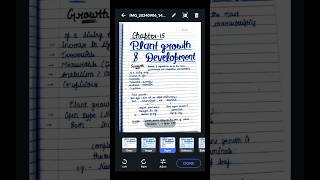 Plant 🌱 Growth amp Development  Class 11 Biology  Handwritten Notes shorts ytshorts subscribe [upl. by Enael859]