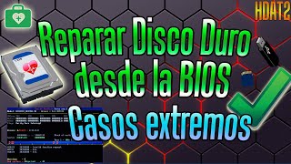 Cómo Reparar Disco Duro desde MSDOS BIOS arranque para casos extremos✅ HDAT2  HDD Regenerator [upl. by Peers649]