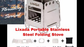 Lixada Portable Stainless Steel Folding Stove amp Trangia Spirit Burner Review amp Test [upl. by Connelley]