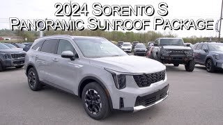 New Wolf Gray 2024 Kia Sorento S w Panoramic Sunroof Package at Parkside Kia [upl. by Oknuj]