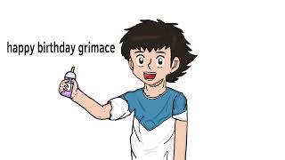 Tsubasa ozora drink the grimace shake [upl. by Columbus]