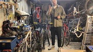 Vintage mountain bike winter workshop update routine maintenance upgrades and chat [upl. by Kcirddec]