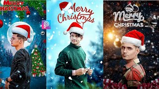 Merry christmas photo editing  photo editing 2024  new year editing  mgx editor [upl. by Penthea]