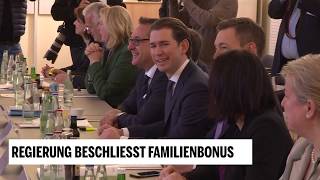 Regierung beschließt FamilienBonus [upl. by Rofotsirk]