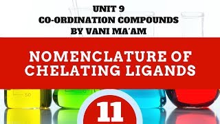 Nomenclature of chelating ligands  Part 11  Unit 9 CBSE grade 12 chemistry coordination compound [upl. by Prudence]