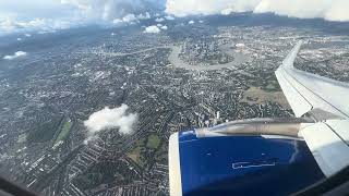 BA A320  Beautiful Landing at London Heathrow with Great Views of City of London Westminster [upl. by Egas]