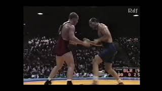 Andrzej Wroński Zapasy kat do 100 kg  finał Olimpiada w Atlancie 1996 Polski komentarz [upl. by Cud]