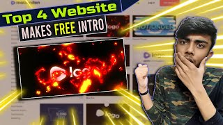 TOP 4 INTRO MAKING Website Free Templates Easy To Use [upl. by Adiarf]