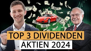 TOP 3 Dividenden Aktien für 2024  Dividendenstrategie für Anfänger [upl. by Llenaej133]