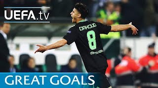 Five great goals from the UEFA Europa League round of 16 [upl. by Dupre]