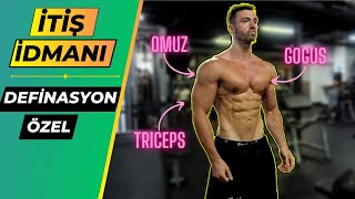 DEFİNASYON DÖNEMİ PUSH ANTRENMANI Dehşet Göğüs Omuz Triceps İdmanı [upl. by Earezed]