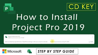 How to Install amp Activate Microsoft Project Pro 2019 Free  online [upl. by Herrmann475]