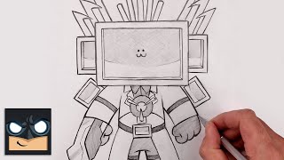 How To Draw Upgraded Titan TV Man  Skibidi Toilet  Sketch Tutorial [upl. by Kessiah301]