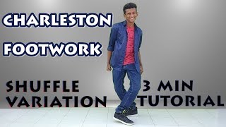 CHARLESTON STEP  Shuffle Variation  3Min Tutorial  Nishant Nair [upl. by Merla]