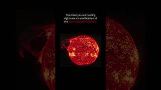 ACTUAL sound of the Sun  SpaceTrivia thesun space nasa astronomy trending cool didyouknow [upl. by Hamrnand]