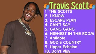 Travis Scott  Travis Scott Playlist  Ultimate Music Playlist [upl. by Ermina]