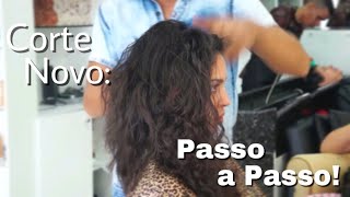 PASSO A PASSO NOVO CORTE DE CABELO  Corte medio para Onduladas [upl. by Ger]