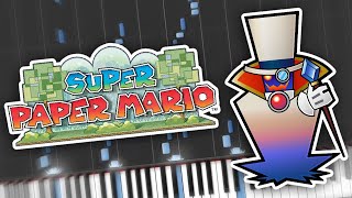 Super Paper Mario Closing Battle Piano Tutorial Synthesia [upl. by Neeluqcaj]