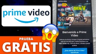 💙Cómo tener AMAZON PRIME VIDEO GRATIS 2024 Legalmente Prueba por 30 días✅Android iPhone y PC [upl. by Yliak]