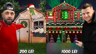 Casa de 200 lei vs Casa de 1000 lei Christmas Edition 🎅🏻 🎄 [upl. by Ettessil]