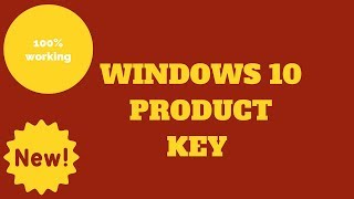 WINDOWS 10 PRODUCT KEY [upl. by Inafets807]