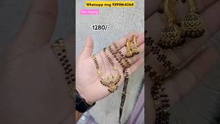 Latest one gram gold jewellery with pricevarnikacollections youtubeshorts blackbeads [upl. by Dino]