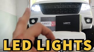 HOW TO UPGRADE YOUR CHEVY COLORADO LED HEADLIGHTS  LASFIT [upl. by Sumedocin]