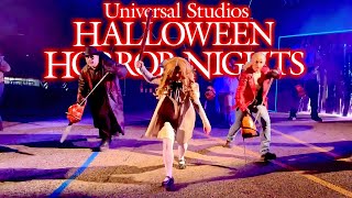 Explore Halloween Horror Nights Hollywood 2024  INSIDE ALL 8 HAUNTED HOUSES [upl. by Ahsitauq]