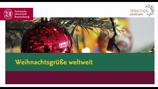 Weihnachtsgrüße weltweit [upl. by Aynotal]