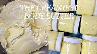 DIY WHIPPED BODY BUTTER HOW TO MAKE THE PERFECT BODY BUTTER STARTING A SMALL SKINCARE BUSINESS [upl. by Atiekram]