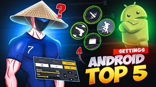 TOP 5 Most Important Settings⚙️For Android phone 📲  Free Fire Headshot Settings ⚙️  M1NX🖤 [upl. by Varick24]