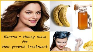 Banana mask for Hair growth treatment [upl. by Jonati]