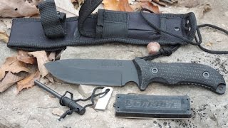 Schrade SCHF36 Frontier Fixed Blade Bushcraft Knife [upl. by Airym778]