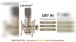 Top BEST U87 AI XLR Condenser Microphone Professional Cardioid Studio Mic for R [upl. by Mathi]