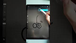 ¡Crea un pincel con tu firma en Procreate 😍​😍​ [upl. by Suiramad423]