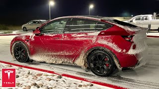 Tesla Model Y 1000 Mile Blizzard Beast Mode Road Trip  The Long Way Colorado to Iowa [upl. by Fitzgerald]