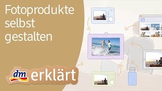 Fotobücher Fotogrußkarten amp Fotokalender selbst gestalten und mit Kodak sofort bei dm drucken [upl. by Bobbe768]