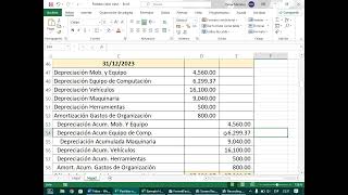 Partidas DepreciacionesCuentas Incobrables [upl. by Grunenwald]