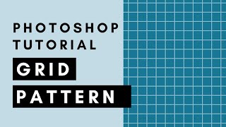 Grid Pattern Photoshop Tutorial [upl. by Schaab]