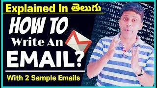 How To Write An Email In EnglishExplained In Telugu Basic Email Writing Skills Skills Window [upl. by Halehs637]