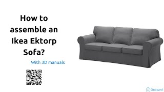 How to assemble an ikea Ektorp sofa [upl. by Josler]