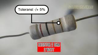 Warna resistor 2 ohm 2 watt tes avometer [upl. by Neilson707]