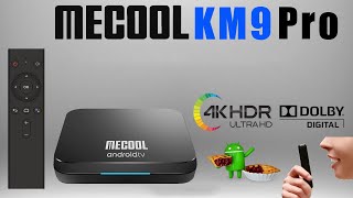 Mecool KM9 Pro Amlogic S905X2 DDR4 Certified Android TV 90 Pie 4K TV Box Review [upl. by Yecies]