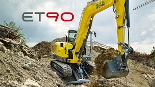 Excavator ET90  Bagger ET90  Wacker Neuson [upl. by Akirdnahs678]