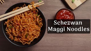 Chinese Style Maggi  Schezwan Maggi Noodles Recipe  Maggi Recipes  Quick Street Food Recipe [upl. by Mark]