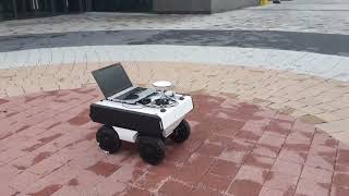 uBlox EVKF9P GPS GNSS Test on Yuhesen FWmid mobile robot [upl. by Ysdnyl28]